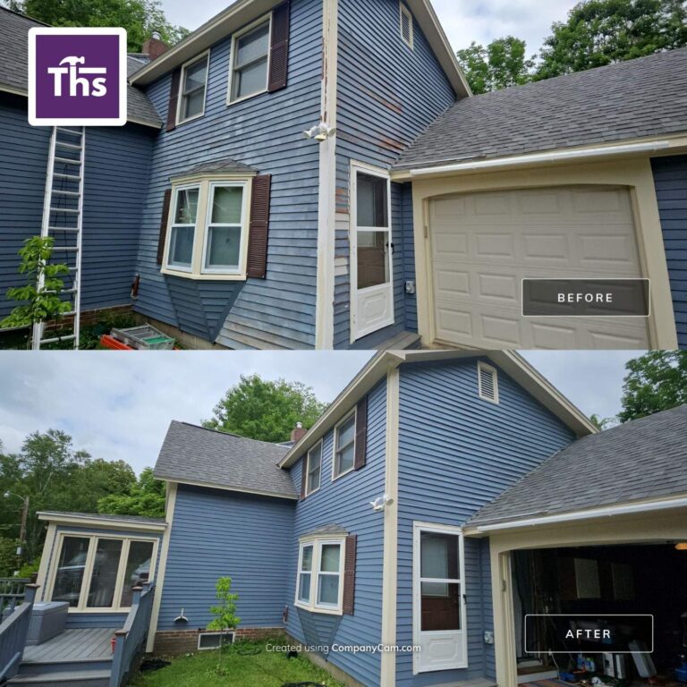 Exterior Painting - before and after
