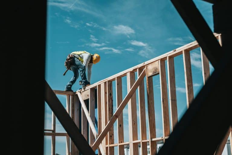 General contractor working on building a roof